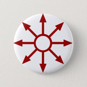 Red Chaote Sigil Button