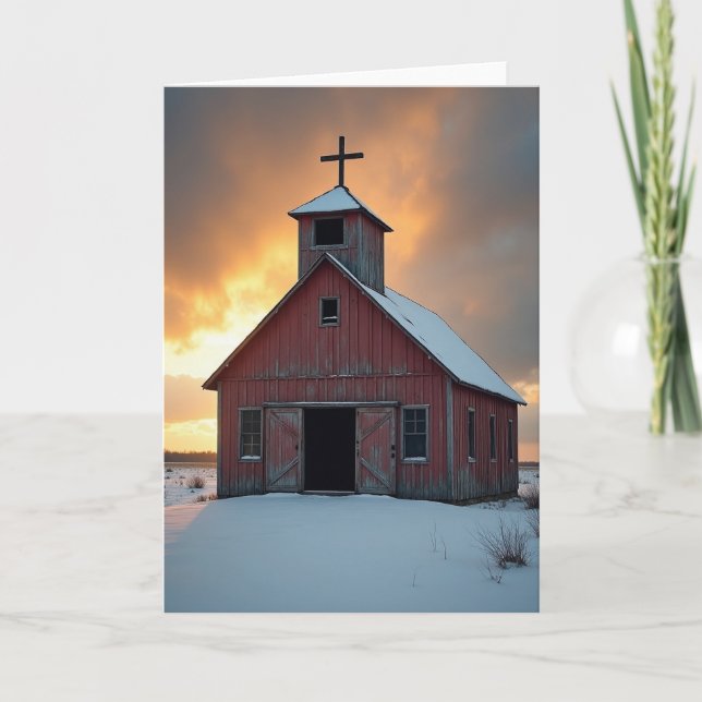 Red Chapel Winter Card (Front)