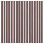  red, charcoal, near-black, white vertical stripes fabric