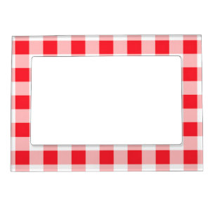 Red Check Magnetic Frame