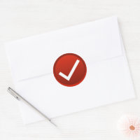 Red Check Mark Symbol
