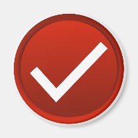 Red Check Mark Symbol