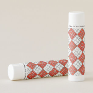 RED CHECK MOSAIC LIP BALM