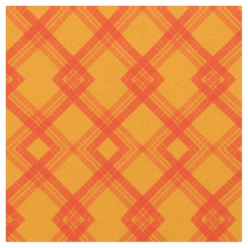 Red check stripes over a bright, orange-yellow fabric
