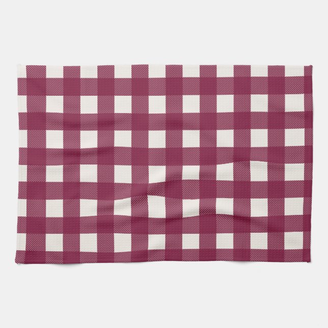 Red Checker Dish Towel (Horizontal)