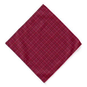 Red Checkered Tartan Bandana