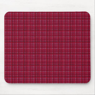 Red Checkered Tartan Mouse Pad