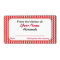 Red Checks Personalized Pickle Canning Jar Labels