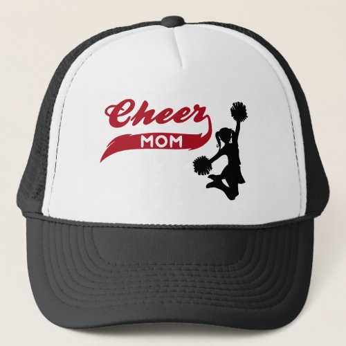 Red Cheer Mom Trucker Hat