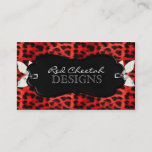 Red Cheetah Business Card at Zazzle
