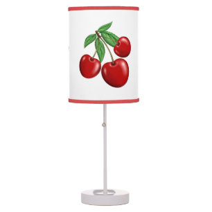 Red Cherries Design Table Lamp