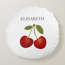 Red Cherries Fruit Personalized Name
