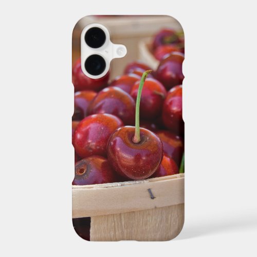 Red Cherries in Pproduce Box iPhone 17 Case