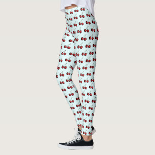 Red Cherries Leggings - Choose Color