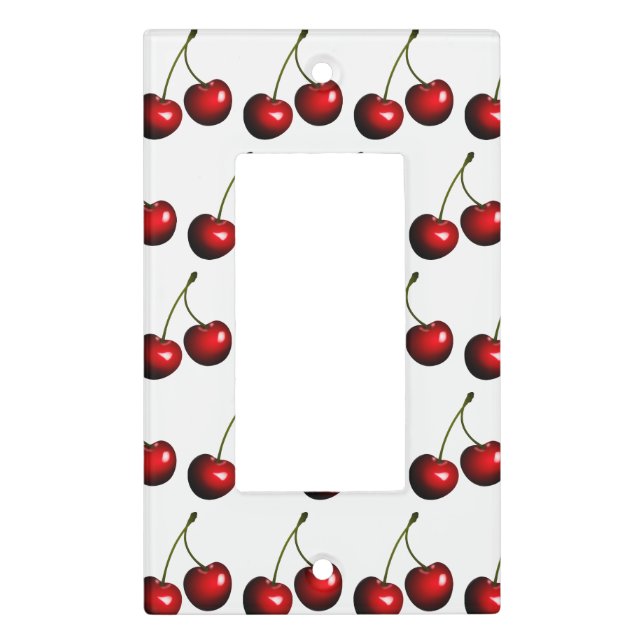 Red Cherries Light Switch Cover (Front)