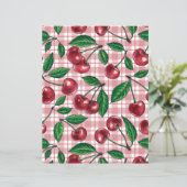 Red cherries on pink gingham (Standing Front)