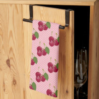 Red Cherries Dish Towel