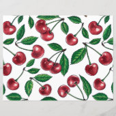 Red cherries on white (Back)