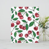 Red cherries on white (Standing Front)