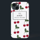 Red Cherries Pattern Personalized iPad Case<br><div class="desc">Bright and cheery,  perfect for summer! Customizable iPad case featuring red cherries pattern. Matching items and other colors are available.</div>