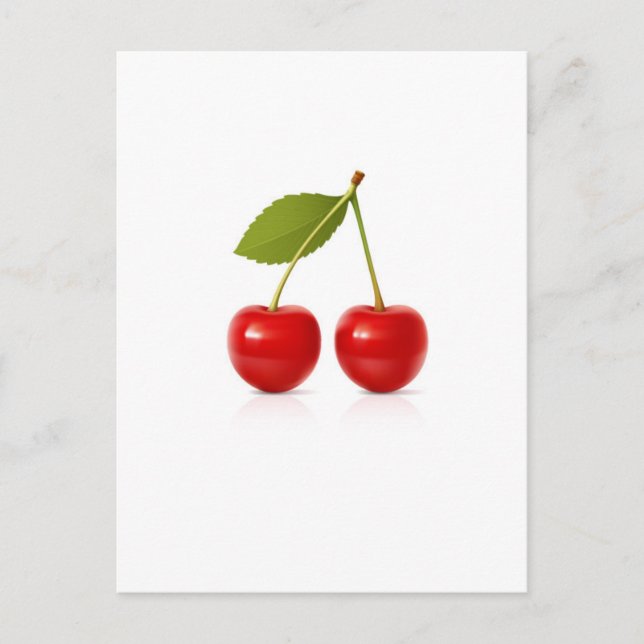 Red Cherries Postcard (Front)
