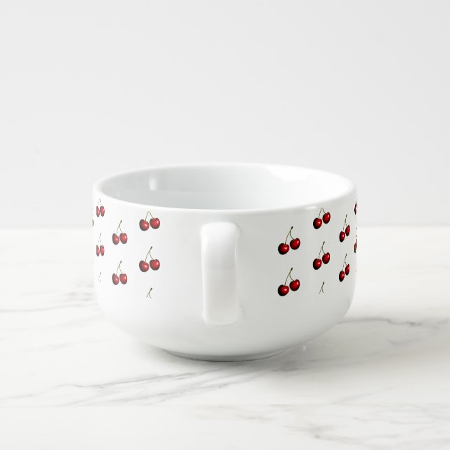 Red Cherries Soup Mug (Back)