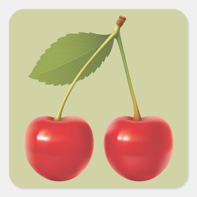 Red Cherries Sticker (Front)