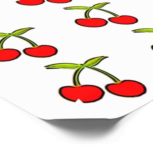 Red cherries temporary tattoos by temporarytat (Angled)
