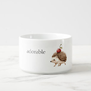 Red Cherry Adorable Hedgehog Bowl
