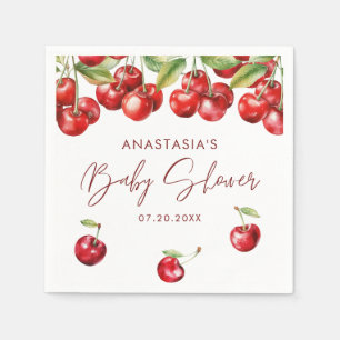 Red Cherry Baby Shower  Napkins