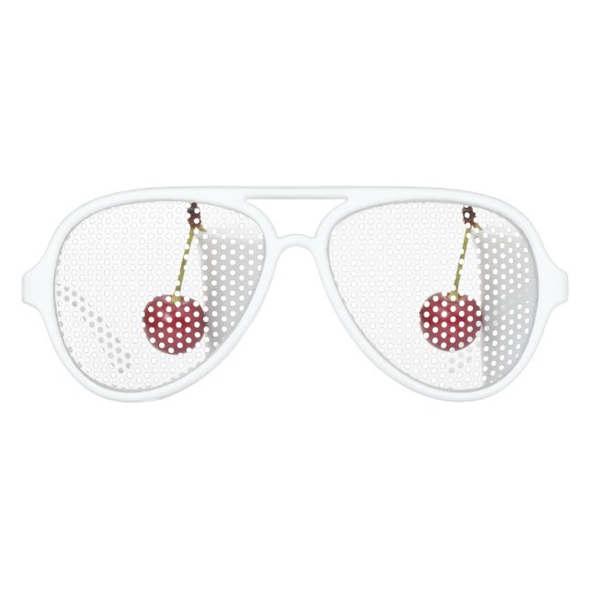 Red Cherry Berry Aviator Sunglasses (Front)