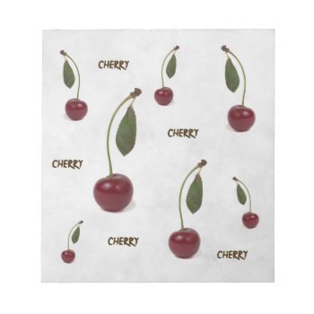 Red Cherry Berry: The Graduate Notepad by DigitalSolutions2u at Zazzle