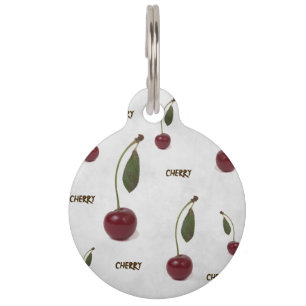 Red cherry berry: The Graduate Pet ID Tag