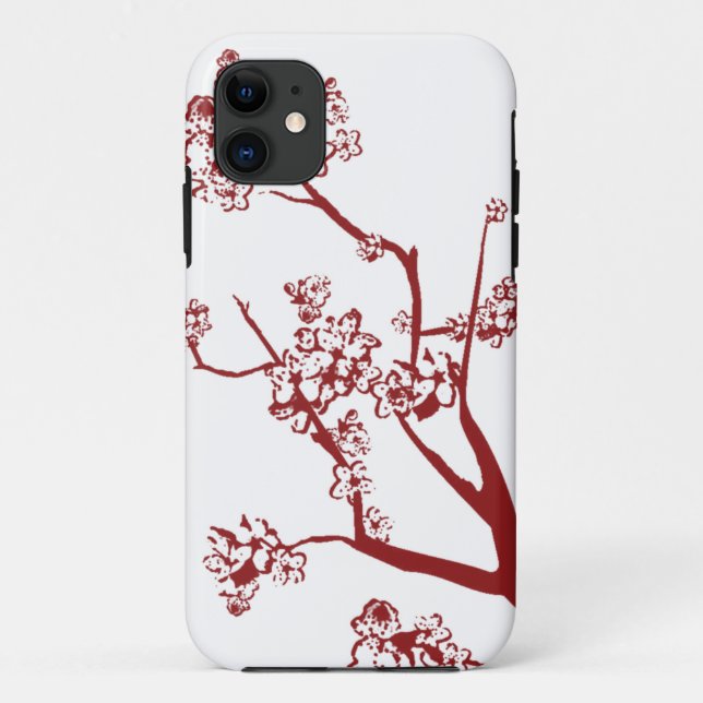 Red Cherry Blossom iPhone 5 Case (Back)