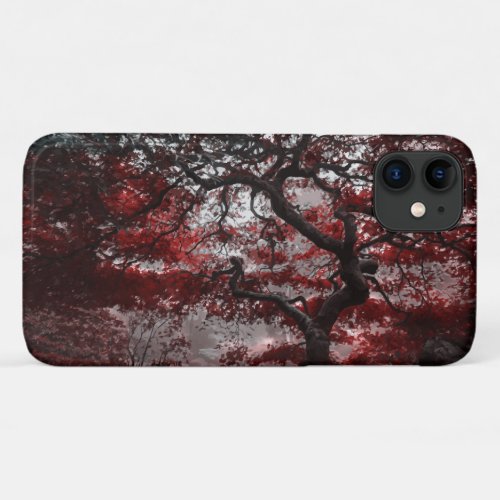 Red Cherry Blossom Tree  iPhone 11 Case