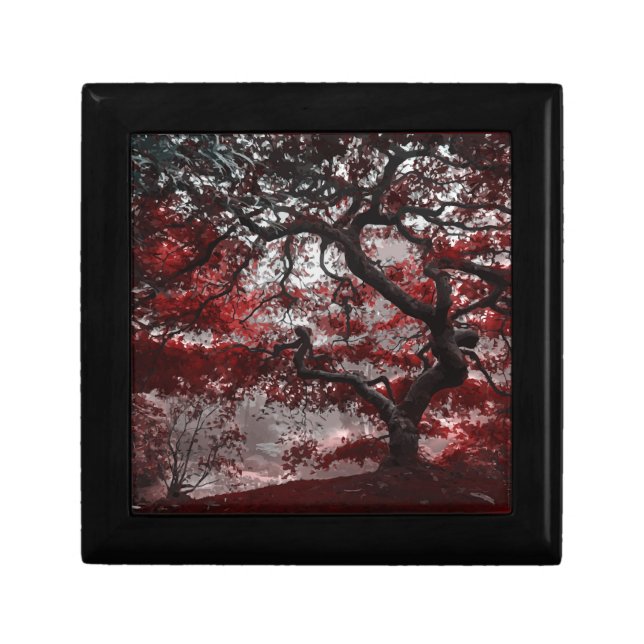 Red Cherry Blossom Tree  Gift Box (Front)