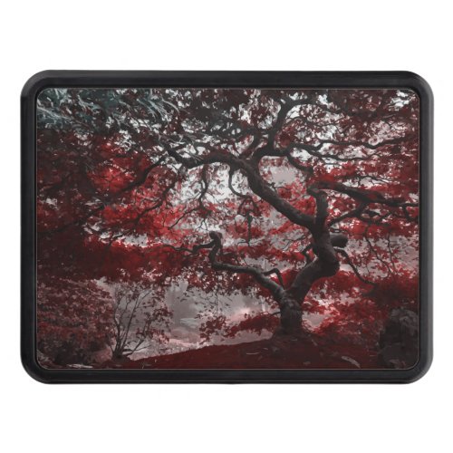 Red Cherry Blossom Tree Hitch Cover