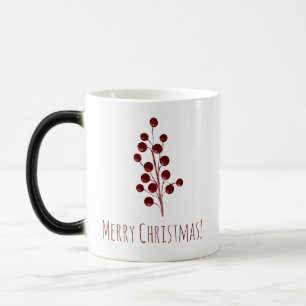 Red cherry christmas  color morph mug 