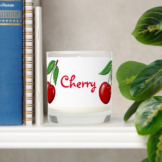 Red Cherry Design Personalized Vanilla