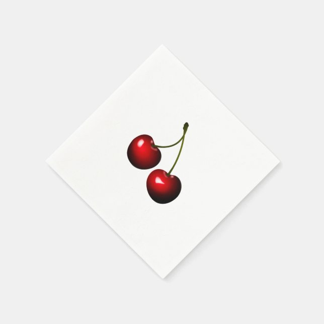 Red Cherry Napkins (Corner)