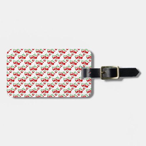 Red cherry pattern accessories _ cherries by LeahG Luggage Tag