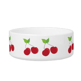 Red Cherry Pattern Bowl