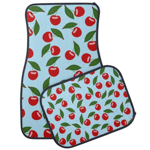 Red Cherry Pattern Car Floor Mat