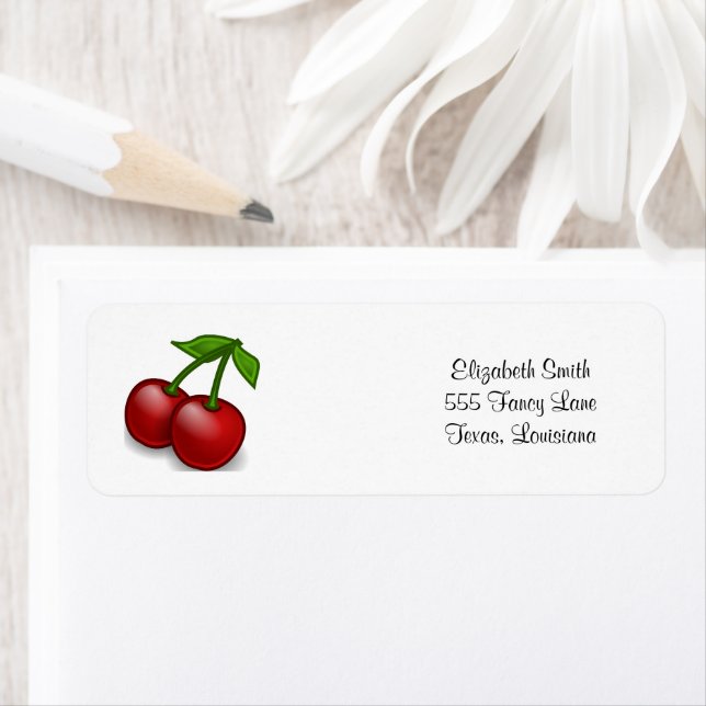 Red Cherry, Red Cherries, Sweet Cherry, Fruit Label (Insitu)