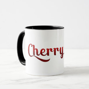 Red Cherry Retro Vintage Type Graphic Fashion Mug