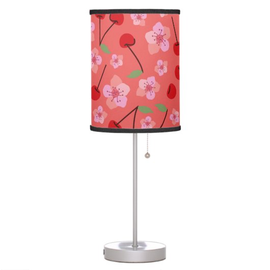 red cherry.  table lamp (Left)