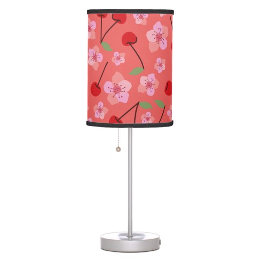 red cherry.  table lamp (Right)