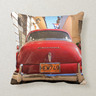 Red Chevrolet Throw Pillow