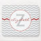Red Chevron Monogram