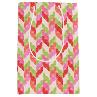 Red chevron twinkle Gift Bag
